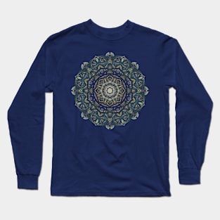 Deep Thoughts Forest-Themed Mandala Long Sleeve T-Shirt